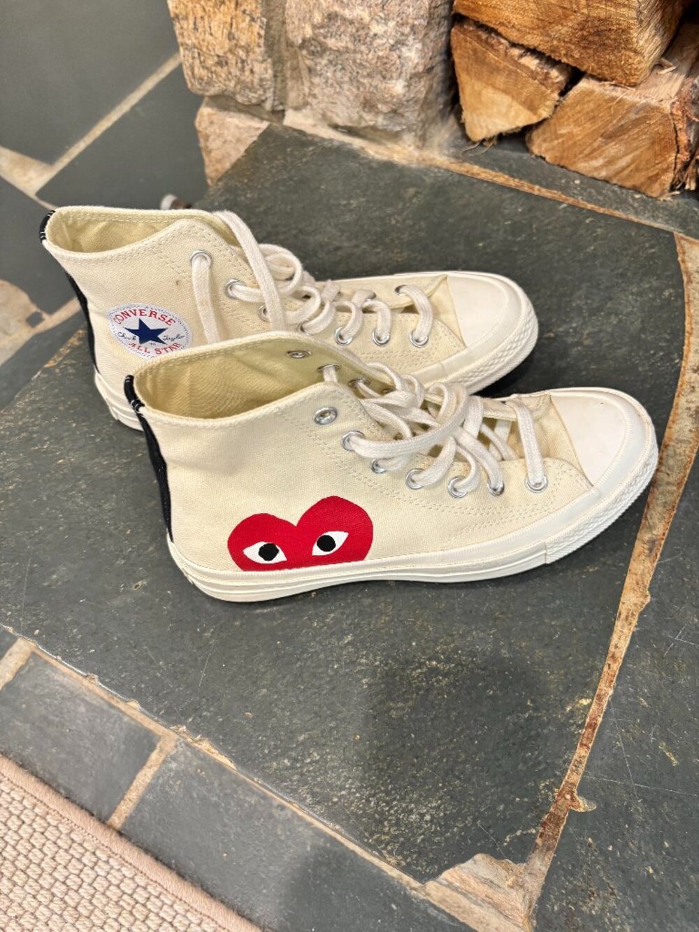 Women's Converse x Comme des Garçons PLAY Chuck 70 High-Top Sneakers
